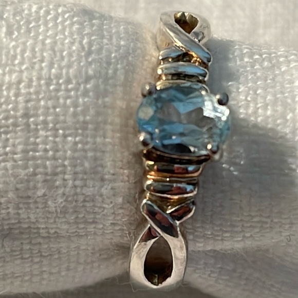 Jewelry - Blue Topaz and 925 Silver Ring